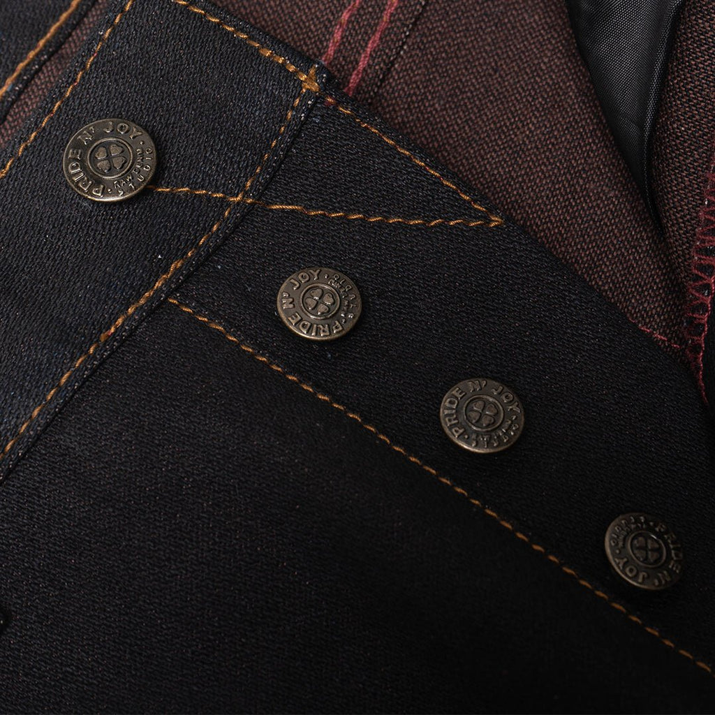 Pride N Joy Co - Sappan Wood 17 Oz Dyed Selvedge Heavyweight Denim - Pride N Joy Co