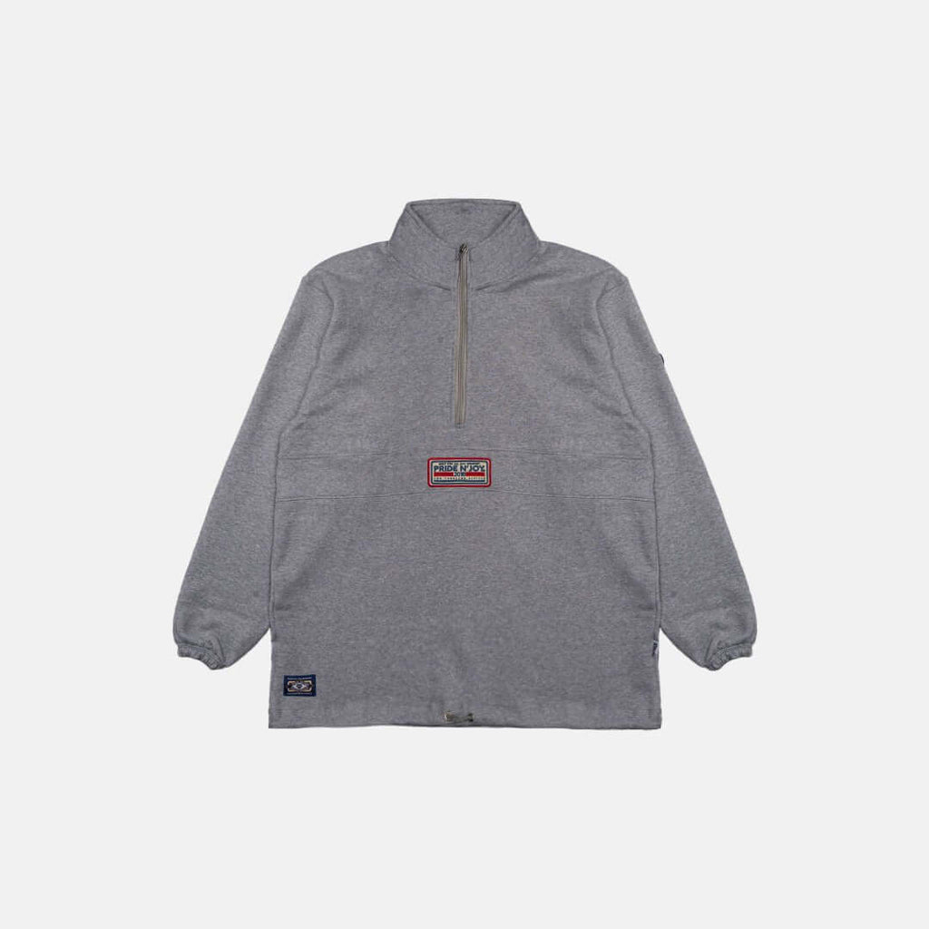 Pride N Joy Co - Sign Half Zip Sweatshirt Grey - Pride N Joy Co